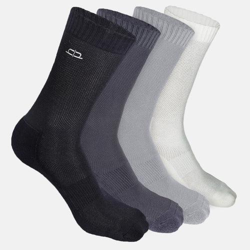 Bamboo Men Crew Socks (Solids) - 4 Pairs