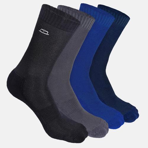 Bamboo Men Crew Socks (Solids) - 4 Pairs