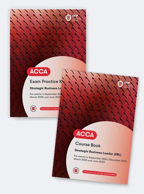 2024-2025 ACCA books BPP Strategic exams. Essential pack of Coursebook & exam kit.