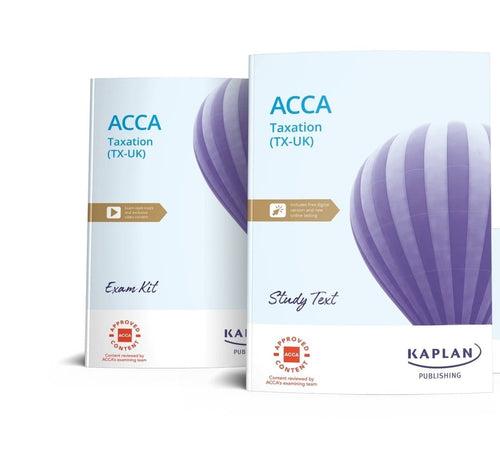 Kaplan ACCA Applied Skills papers. Combo Study text & Exam kit. Sep23-Jun24