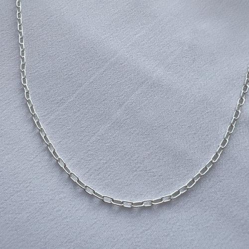 92.5 Silver Link Chain Necklace (Zodiac Charm not included)