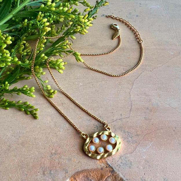 Sunflower Pearl Necklace