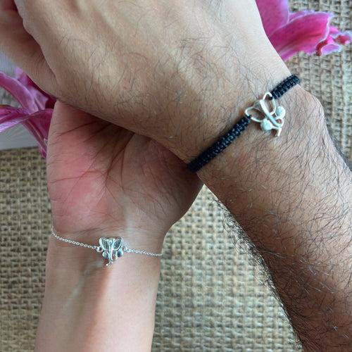 COUPLE - Ganesh ji 92.5 Silver Bracelets