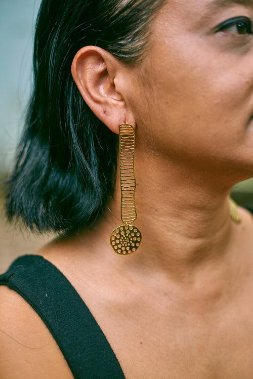 Asmund Brass Earrings