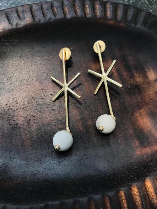 Concrete Asterisk Earrings