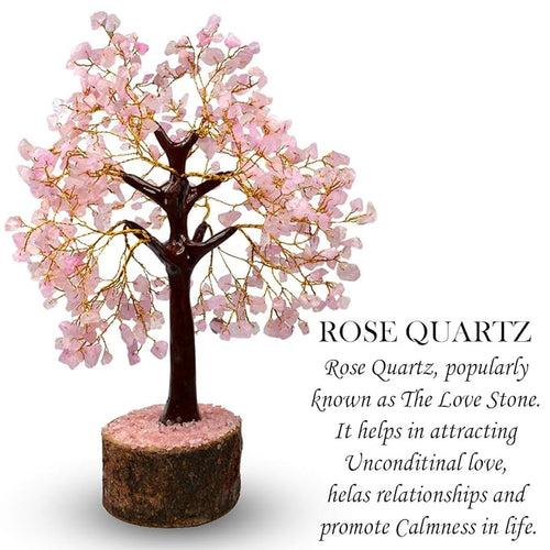 Rose Quartz crystal tree (Love, compassion, healing, self-love, forgiveness)