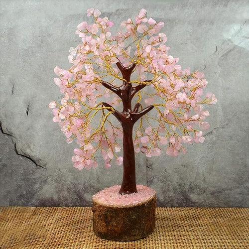 Rose Quartz crystal tree (Love, compassion, healing, self-love, forgiveness)