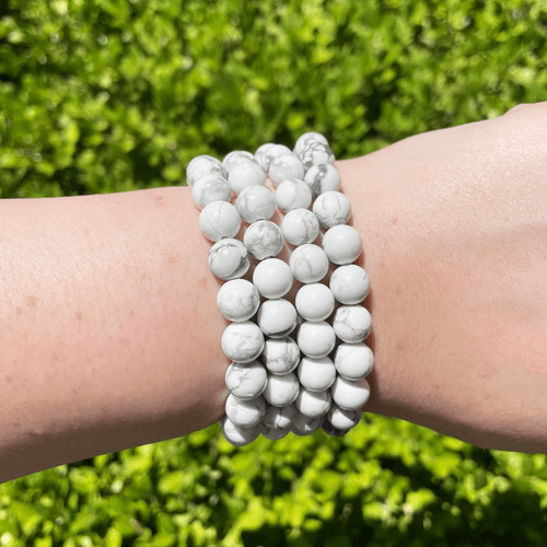 Howlite Bracelet (De-Stress, heal, Peace)