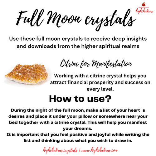 Full MOON 🌕 Crystals