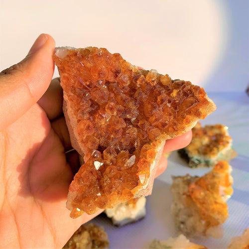 Citrine Crystal Cluster (Eliminate Negative, Attract Success)