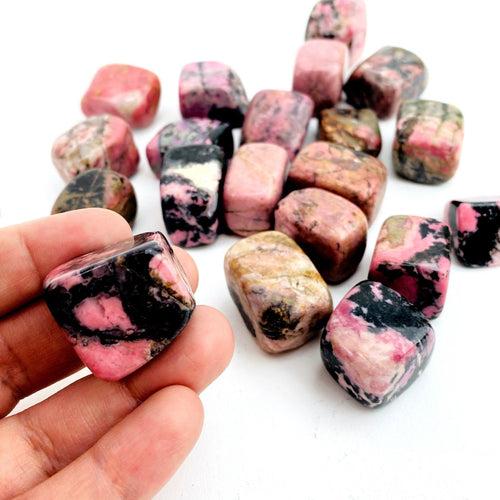 Rhodonite Cube (Healing, Forgiveness, Bonding & Compassion)