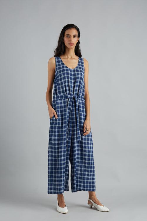 Cotton Checks Jumpsuit