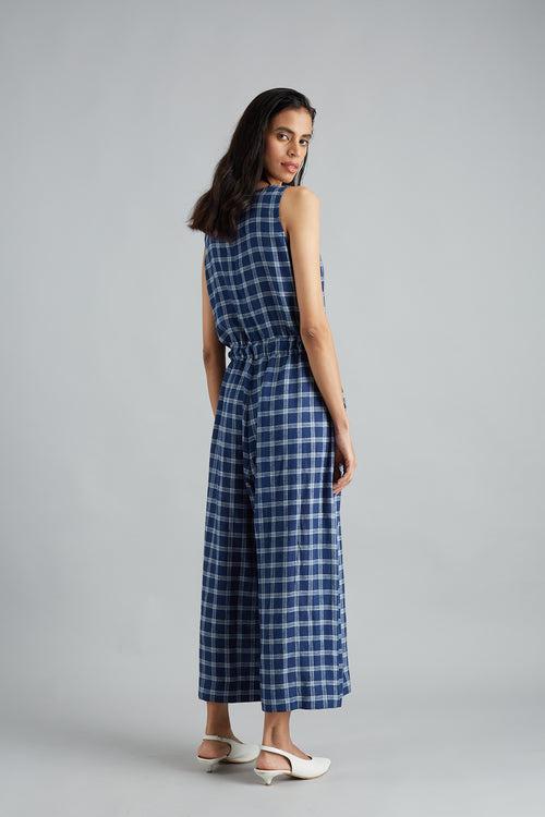 Cotton Checks Jumpsuit