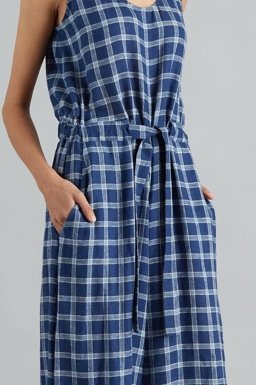 Cotton Checks Jumpsuit