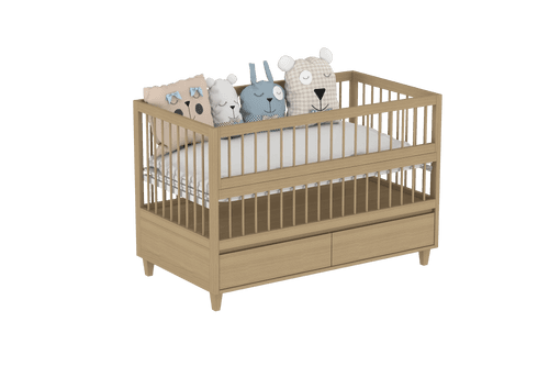 Amour Co-Sleeping Crib With 2 Drawer