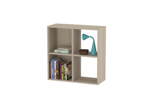 Montessori 2x2 Shelves In Oak & acacia laminate