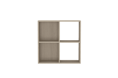 Montessori 2x2 Shelves In Oak & acacia laminate