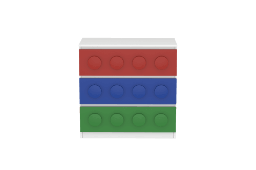Lego Inspired Chest of Drawers D5