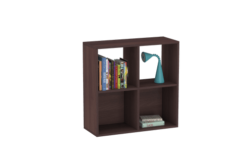 Montessori 2x2 Shelves In Oak & acacia laminate