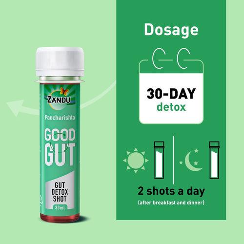 Zandu Pancharishta Good Gut - Gut Detox Shot (Combo Pack of 2)