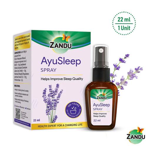 Zandu AyuSleep | Herbal Sleep Spray for Quick & Deep Sleep (22ml)