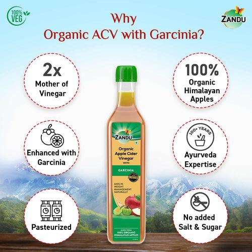 Organic Apple Cider Vinegar with Garcinia (500ml)