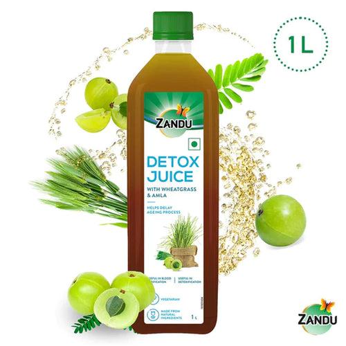 Detox Juice with Wheatgrass & Amla (1 Litre)