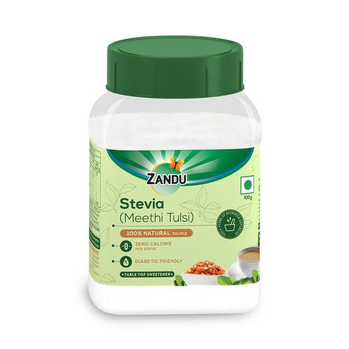 Stevia Powder (Meethi Tulsi) | Sugar Free Natural Sweetener with Zero Calories (100g)