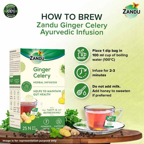 Ginger Celery Herbal Infusion (25 Tea Bags)