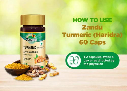 Turmeric (Haridra) (60 Caps) & Tulsi Drops (32ml)