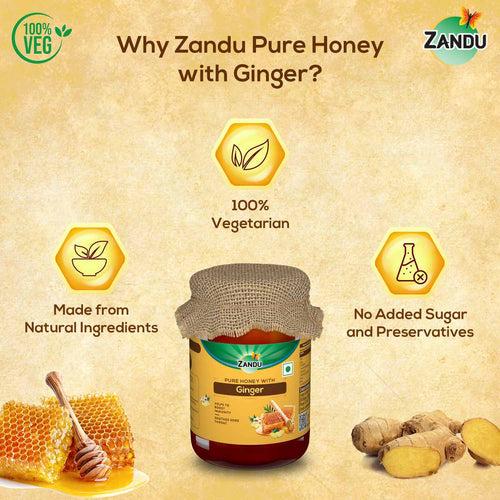 Pure Honey with Ginger (650g)