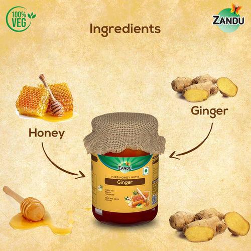 Pure Honey with Ginger (650g)