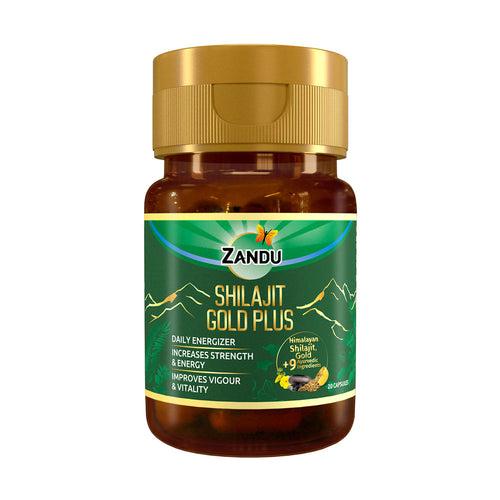 Zandu Shilajit Gold Plus for 2X Strength, Stamina, Vigour, Vitality & Power (20 Caps)