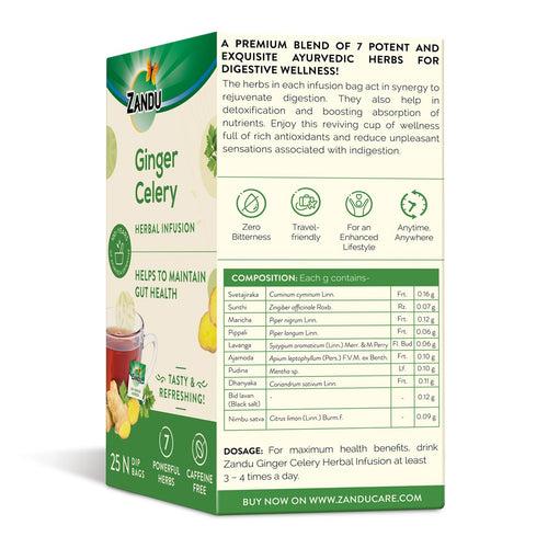 Ginger Celery Herbal Infusion (25 Tea Bags)