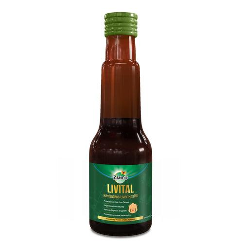Livital Ayurvedic Liver Syrup for Fatty Liver, Digestion & Liver Detox (200ml)