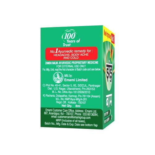 Balm (8ml) (Pack of 3) & Tulsi Drops (32 ml)