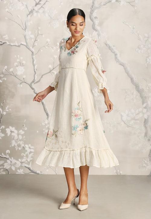 Corsage Bed of Roses Dress