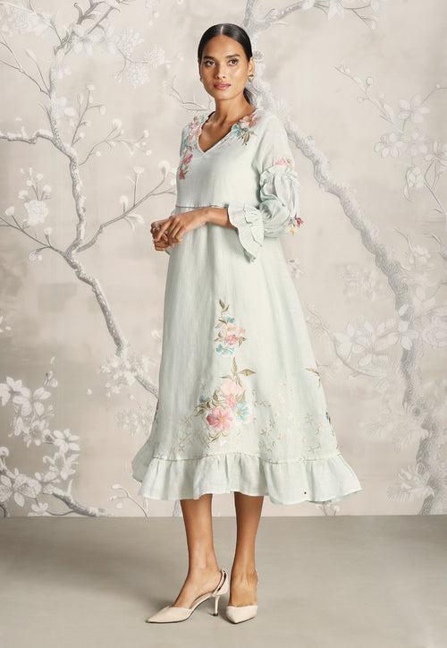 Corsage Bed of Roses Dress