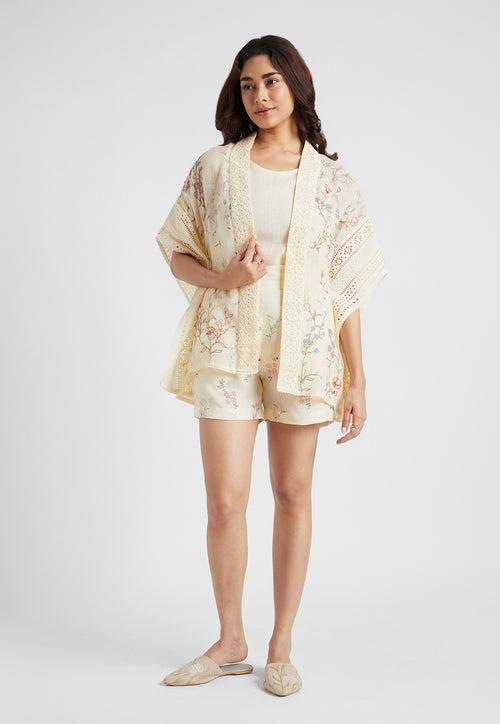 Walk in the Clouds Short Kaftan Co-ord