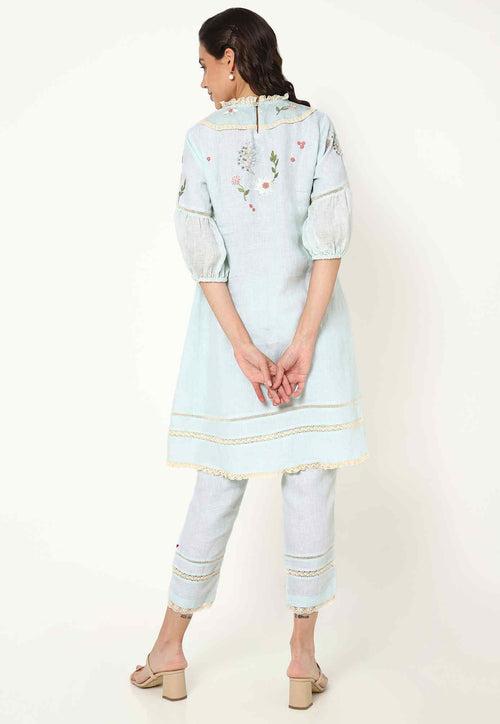 Flower Rain Coal Tunic & Pant