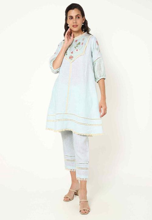 Flower Rain Coal Tunic & Pant