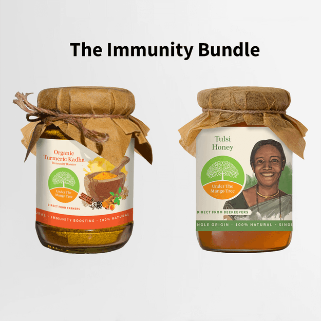 Turmeric Kadha + Tulsi Honey (The Immunity Combo)