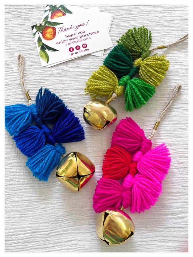 Decorative Hanging Bell - Set of 3 - Teej, Rani, Jodhpur