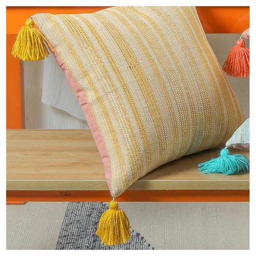 Sunlit Stripes Cushion - Mustard - Set of 2