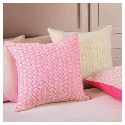 Pink & Gold Cushions - Set of 3