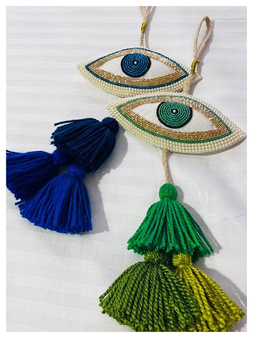 Decorative Eye Hanging - Green