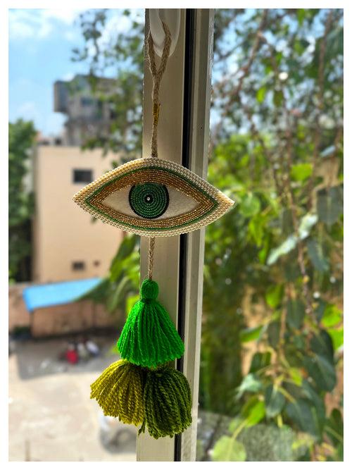 Decorative Eye Hanging - Green