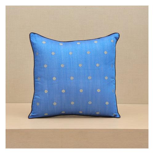 Diya Celebration Cushion - Blue