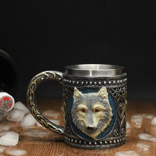 Wolf Head Tankard Coffee Mug