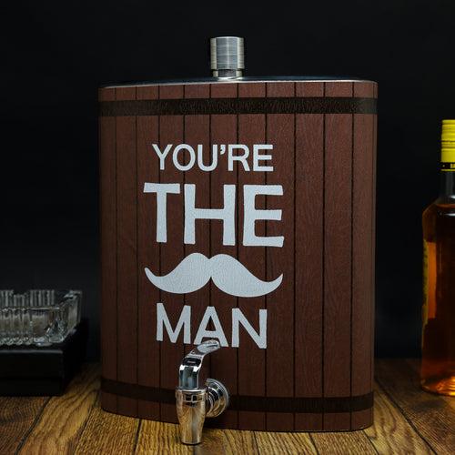 Hip Flask (GIANT)  with Tap Novelty Stainless Steel Flask 3.8 L